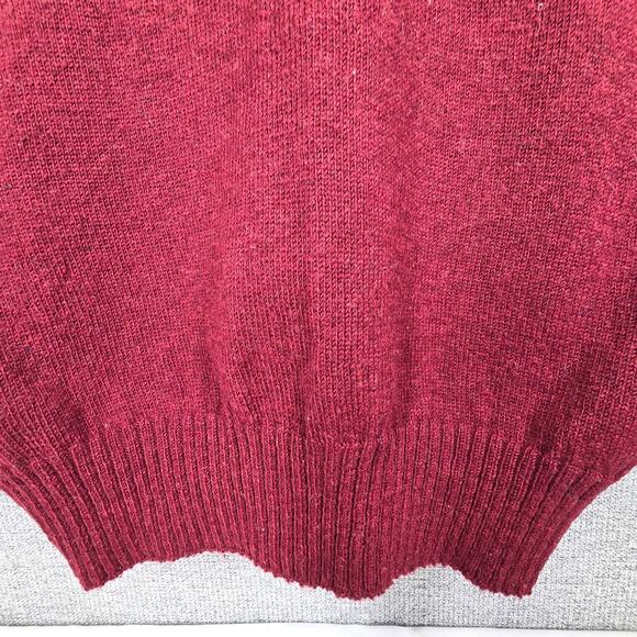 CLUB INTERNATIONAL VINTAGE MEN'S V-NECK SWEATER – MAROON / GRAY / WHITE – SIZE S - Picture 8 of 8